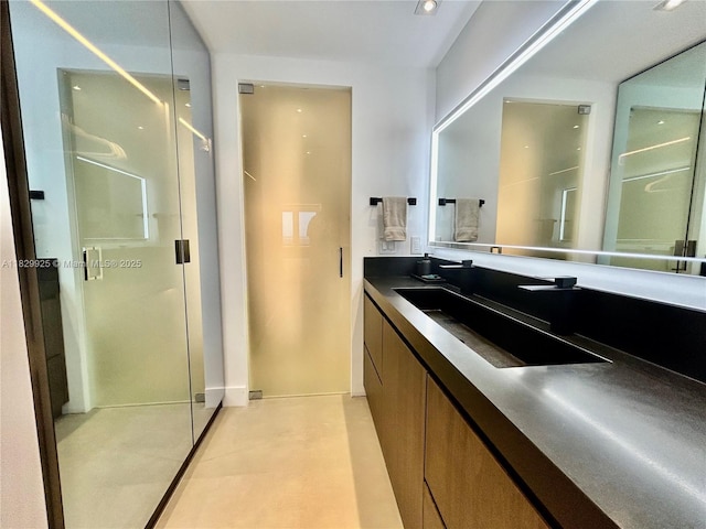 2301 Collins Ave Unit 1634/1635, Miami Beach, FL 33139 - full bathroom featuring vanity and a stall shower