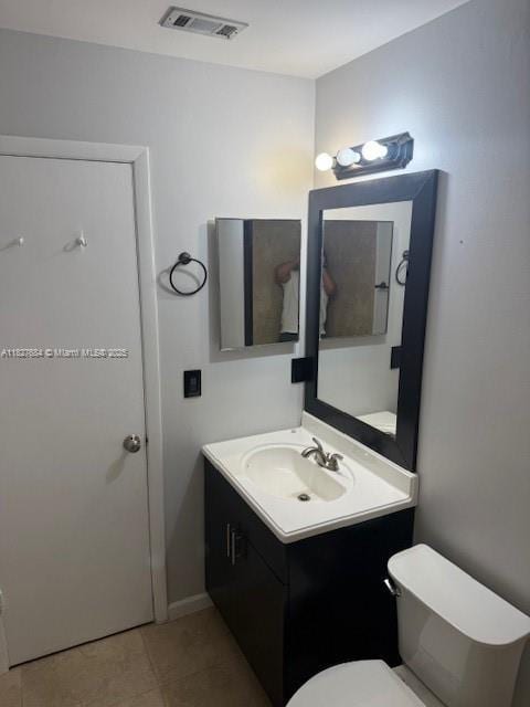 11224 Sacco Dr, Boca Raton, FL 33428 - half bathroom featuring vanity and tile patterned flooring