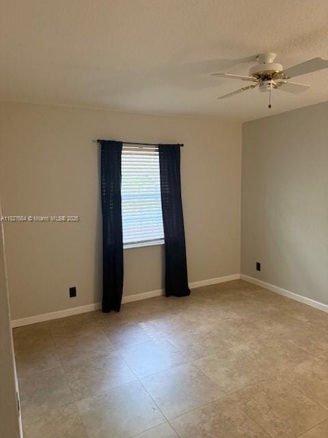 11224 Sacco Dr, Boca Raton, FL 33428 - empty room with ceiling fan and baseboards