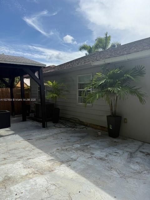 11224 Sacco Dr, Boca Raton, FL 33428 - view of patio / terrace featuring a gazebo