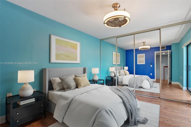 9112A SW 20th St, Davie, FL 33324 - bedroom with a closet and wood finished floors