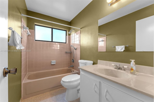 13420 SW 53rd St, Miami, FL 33175 - bathroom featuring vanity,  shower combination, and tile patterned flooring