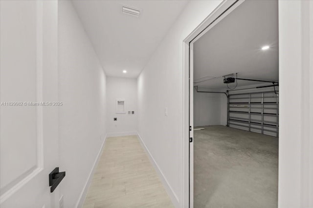 1301 NE 36th Ln, Cape Coral, FL 33909 - hallway featuring recessed lighting and baseboards
