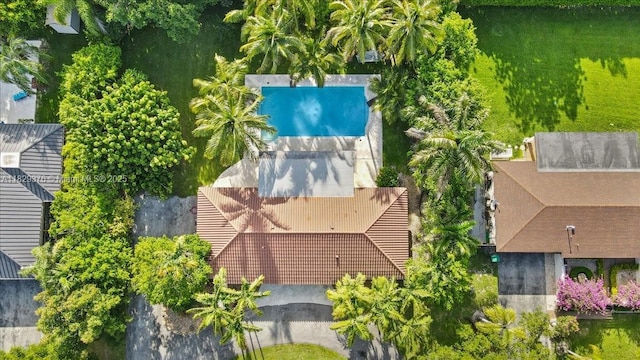 18301 SW 86th Ave, Palmetto Bay, FL 33157 - view from above of property with a pool area