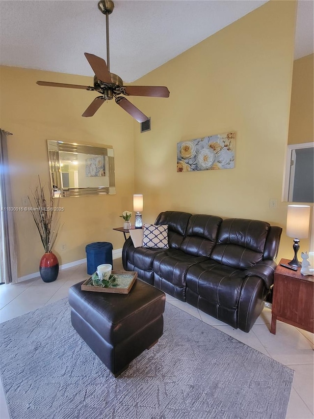 810 SW 113th Ter, Pembroke Pines, FL 33025 - living area with tile patterned floors and ceiling fan