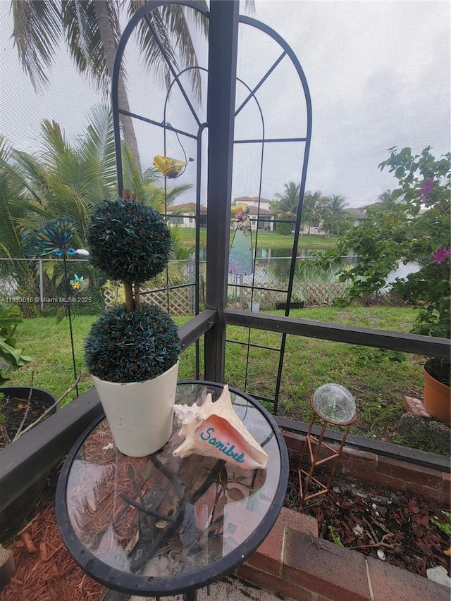 810 SW 113th Ter, Pembroke Pines, FL 33025 - sunroom / solarium with a water view