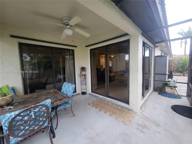 810 SW 113th Ter, Pembroke Pines, FL 33025 - view of patio / terrace with a ceiling fan