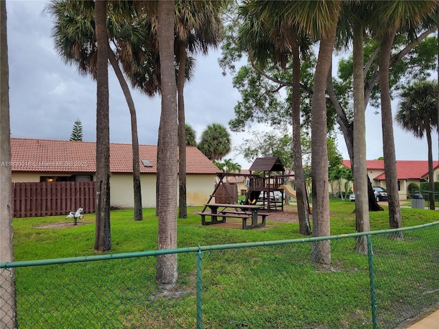 810 SW 113th Ter, Pembroke Pines, FL 33025 - view of yard featuring a playground