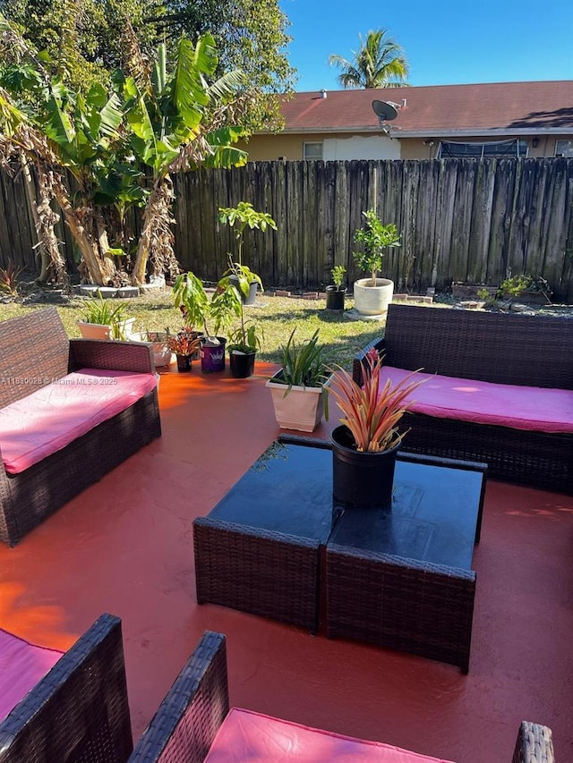 11024 SW 157th Ter, Miami, FL 33157 - fenced backyard featuring a patio and an outdoor living space