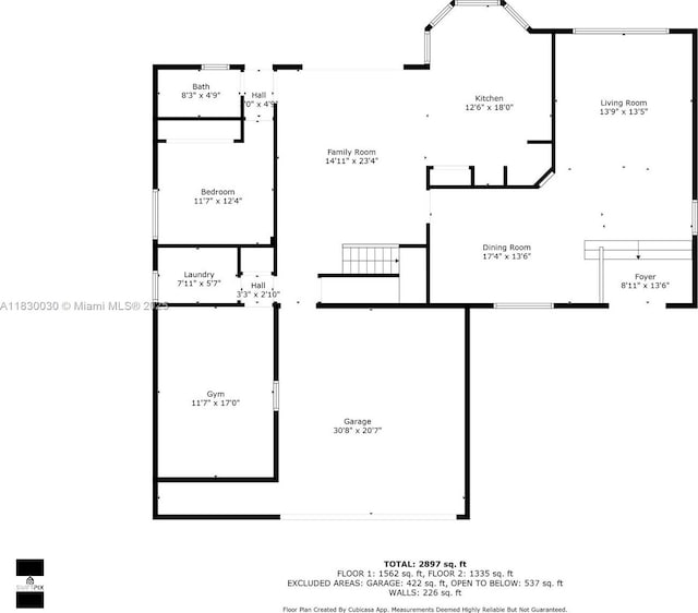 5347 SW 32nd Ter, Hollywood, FL 33312 - view of property floor plan
