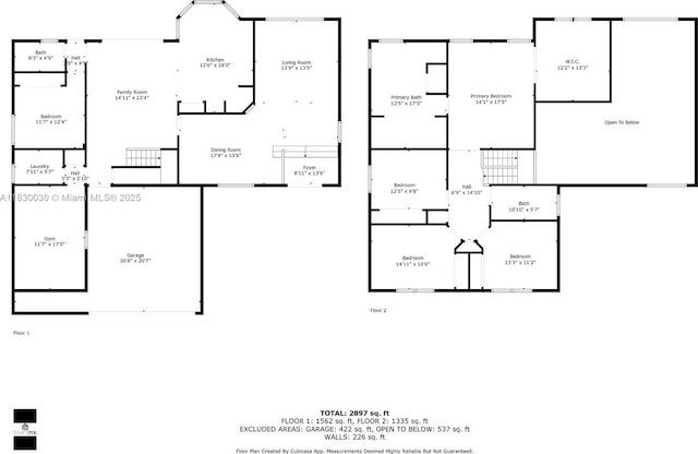 5347 SW 32nd Ter, Hollywood, FL 33312 - view of property floor plan
