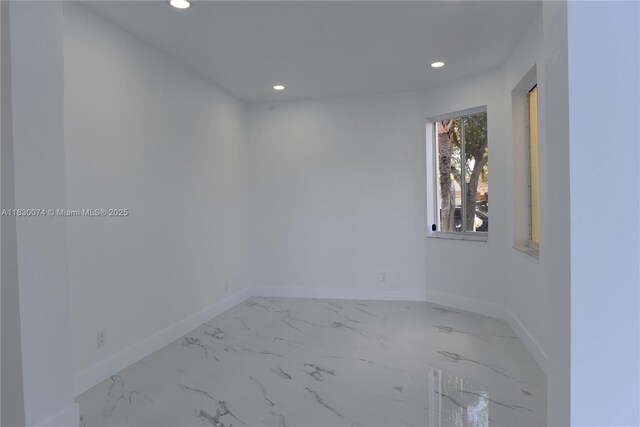 2925 SW 133rd Ave, Miramar, FL 33027 - spare room with recessed lighting and marble finish floors
