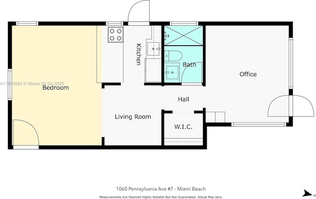 1060 Pennsylvania Ave Unit 7, Miami Beach, FL 33139 - view of property floor plan