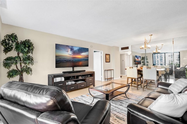 500 Three Islands Blvd Unit 320, Hallandale Beach, FL 33009 - living room with a chandelier