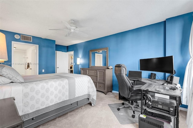 500 Three Islands Blvd Unit 320, Hallandale Beach, FL 33009 - carpeted bedroom with a desk and ceiling fan
