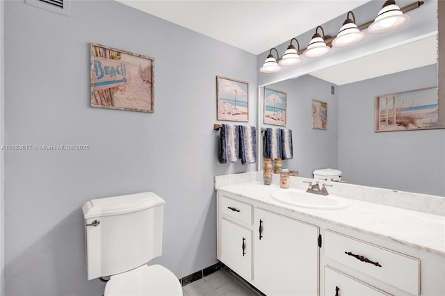 500 Three Islands Blvd Unit 320, Hallandale Beach, FL 33009 - half bath with vanity and tile patterned floors