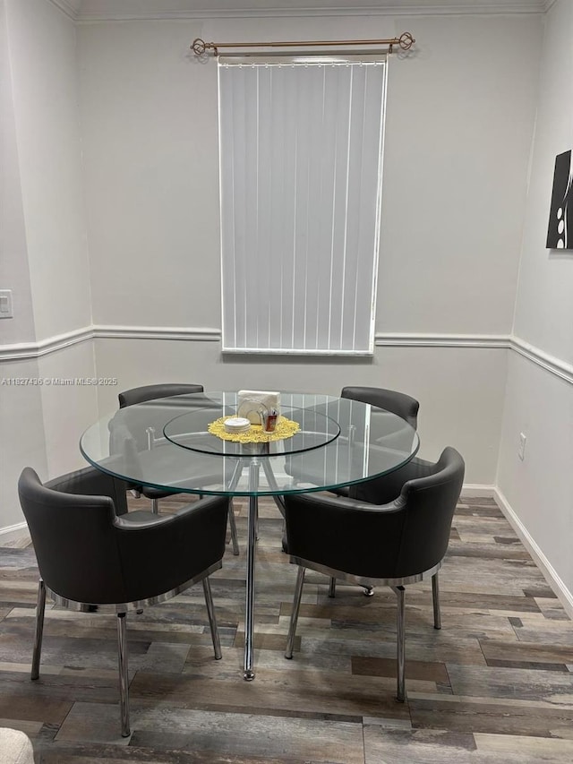 4506 SW 160th Ave Unit 1118, Miramar, FL 33027 - dining room with wood finished floors and ornamental molding