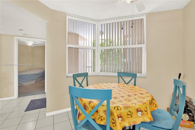 10217 NW 24th Pl Unit 310, Sunrise, FL 33322 - tiled dining space with ceiling fan