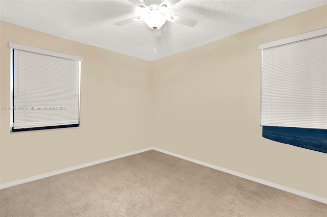 10217 NW 24th Pl Unit 310, Sunrise, FL 33322 - carpeted empty room with a ceiling fan and a textured ceiling