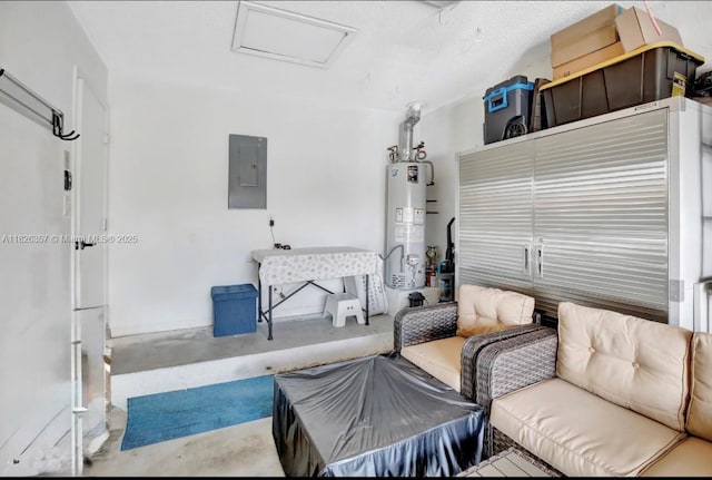 13552 NW 5th Ct, Plantation, FL 33325 - view of patio / terrace featuring gas water heater, electric panel, and an outdoor living space