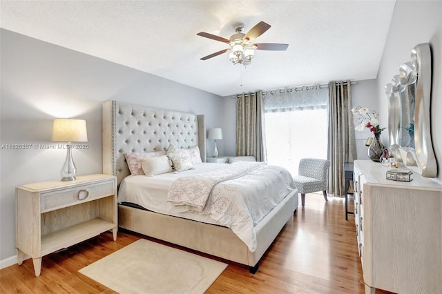 13552 NW 5th Ct, Plantation, FL 33325 - bedroom with light wood finished floors and a ceiling fan