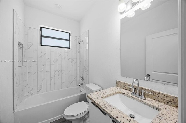 933 Gleason St, Lehigh Acres, FL 33974 - bathroom featuring vanity and bathtub / shower combination