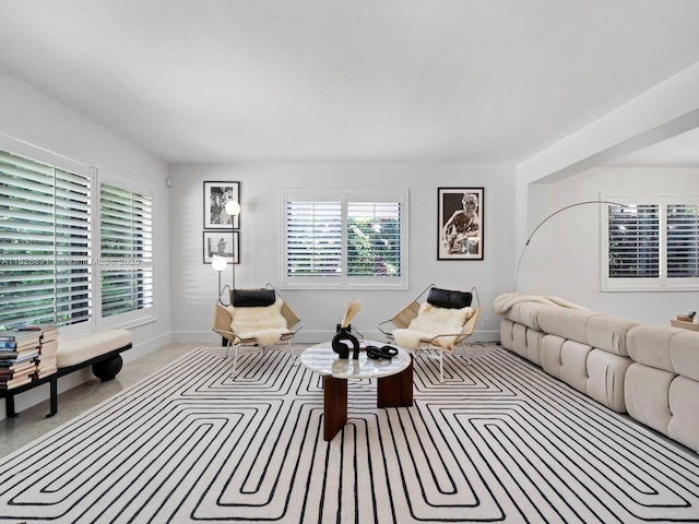 1117 Alberca St, Coral Gables, FL 33134 - living room with baseboards