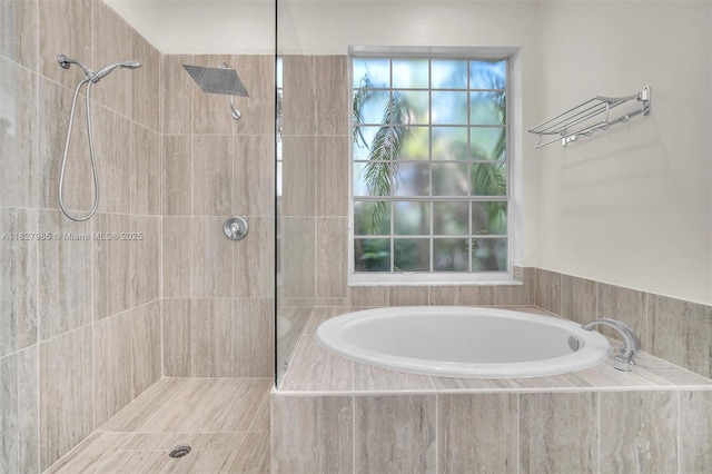 6201 Floridian Cir, Lake Worth, FL 33463 - full bathroom featuring a tile shower and a bath