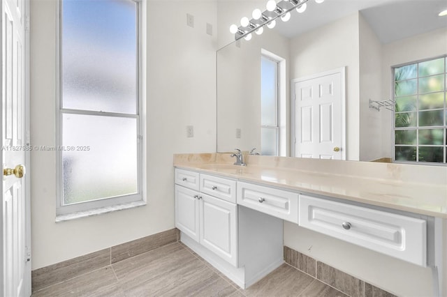 6201 Floridian Cir, Lake Worth, FL 33463 - bathroom featuring vanity and baseboards