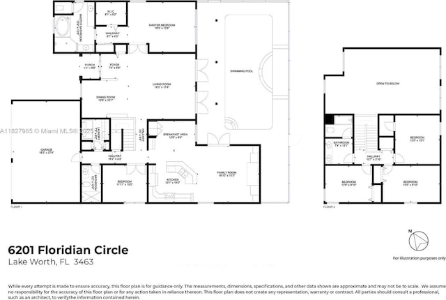 6201 Floridian Cir, Lake Worth, FL 33463 - view of home floor plan