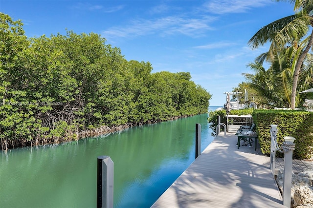 835 70th St, Gulf, Marathon, FL 33050 - dock featuring a water view