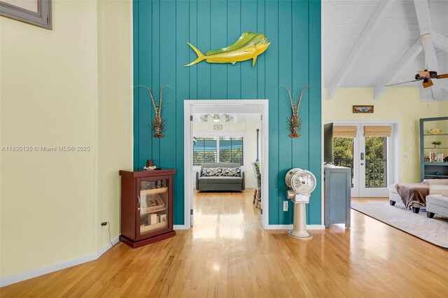 835 70th St, Gulf, Marathon, FL 33050 - hallway featuring wood finished floors