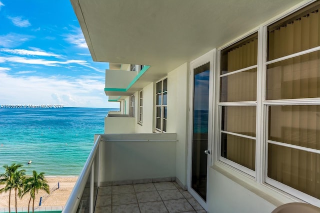 3725 S Ocean Dr Unit 1411, Hollywood, FL 33019 - balcony with view of water and beach
