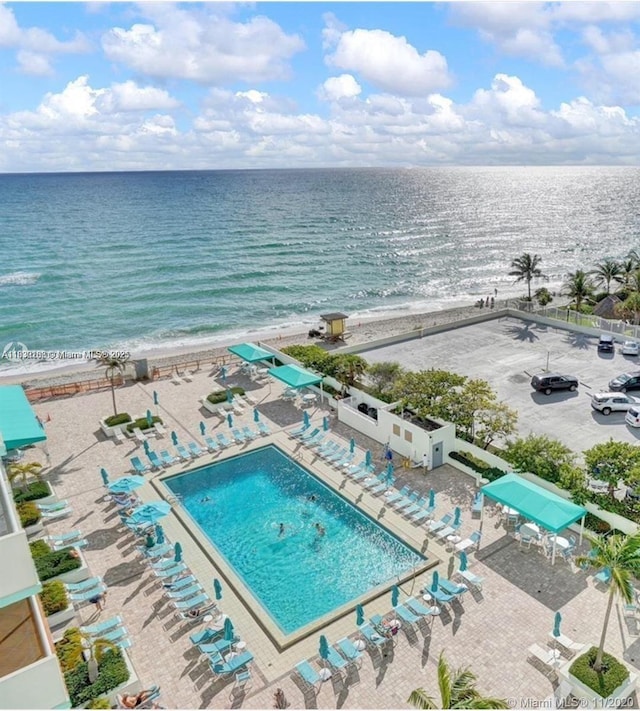 3725 S Ocean Dr Unit 1411, Hollywood, FL 33019 - community pool featuring a water view