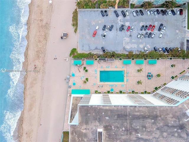 3725 S Ocean Dr Unit 1411, Hollywood, FL 33019 - bird's eye view of a pool area