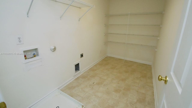 4407 Karlbrook Ln, ,, NC 27616 - laundry room featuring electric dryer hookup, washer hookup, and hookup for a gas dryer