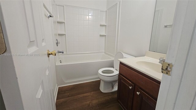 4407 Karlbrook Ln, ,, NC 27616 - bathroom with wood finished floors, vanity, and shower / bathtub combination