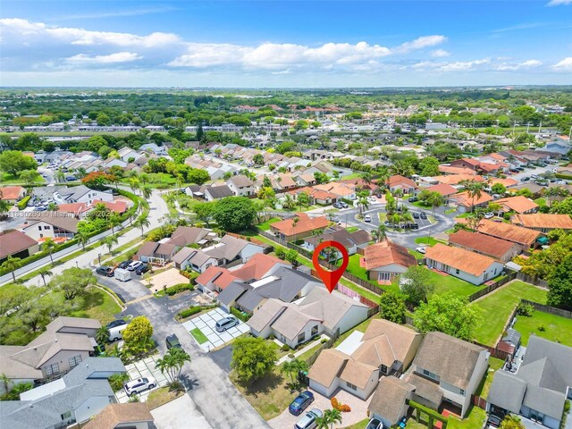 6908 SW 104th Ct, Miami, FL 33173 - aerial overview of property's location featuring nearby suburban area