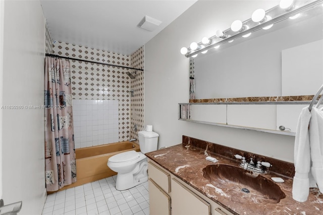 6908 SW 104th Ct, Miami, FL 33173 - full bath featuring tile patterned floors, vanity, and shower / bathtub combination with curtain