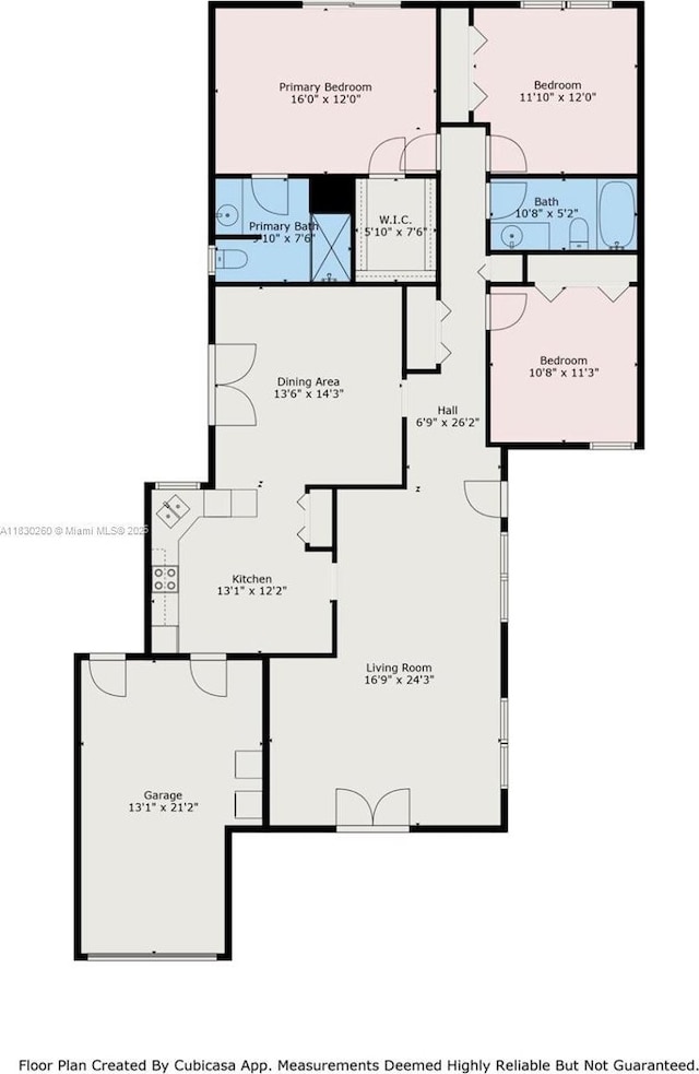 6908 SW 104th Ct, Miami, FL 33173 - view of home floor plan