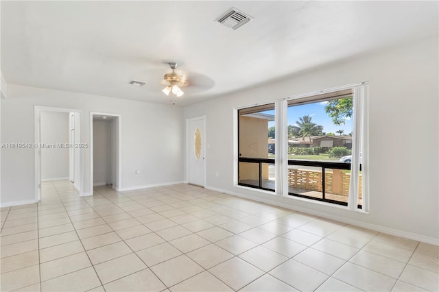 7816 Juniper St, Miramar, FL 33023 - unfurnished room featuring ceiling fan and light tile patterned flooring