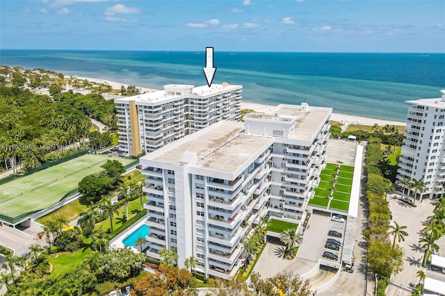 177 Ocean Lane Dr Unit 1203, Key Biscayne, FL 33149 - aerial view of apartment complex and a nearby body of water