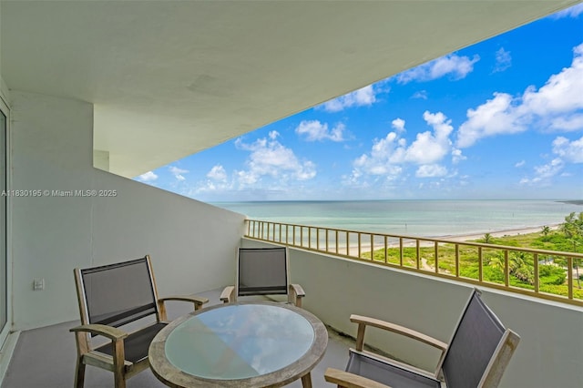 177 Ocean Lane Dr Unit 1203, Key Biscayne, FL 33149 - balcony featuring view of water and beach
