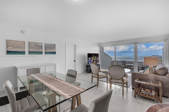 177 Ocean Lane Dr Unit 1203, Key Biscayne, FL 33149 - dining space with light tile patterned floors