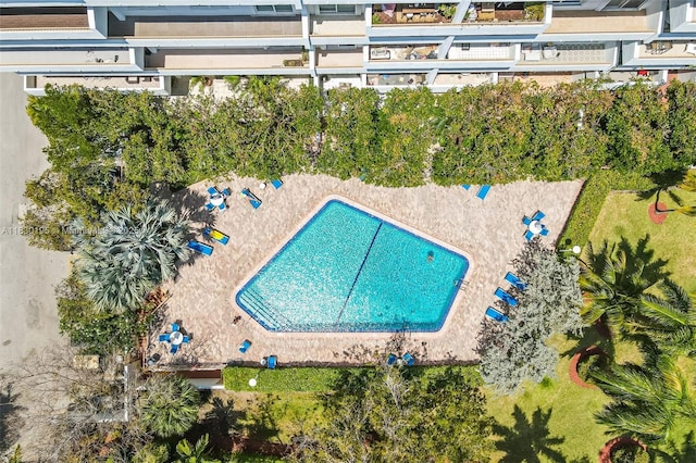 177 Ocean Lane Dr Unit 1203, Key Biscayne, FL 33149 - aerial view of a pool area