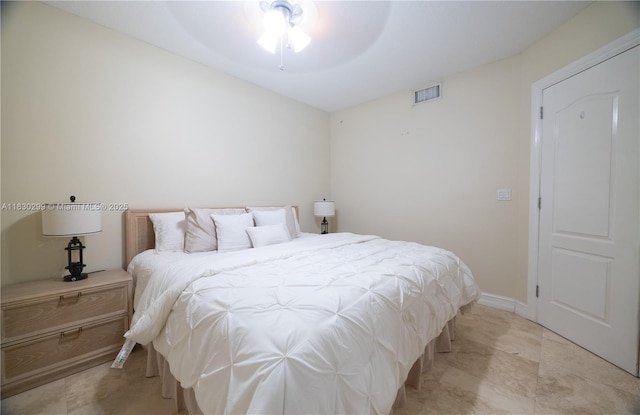 9 NE 20th Ave Unit 201, Deerfield Beach, FL 33441 - bedroom featuring lofted ceiling and a ceiling fan