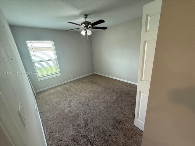 3574 SW Masilunas St, Port St Lucie, FL 34953 - carpeted spare room featuring ceiling fan and a textured ceiling