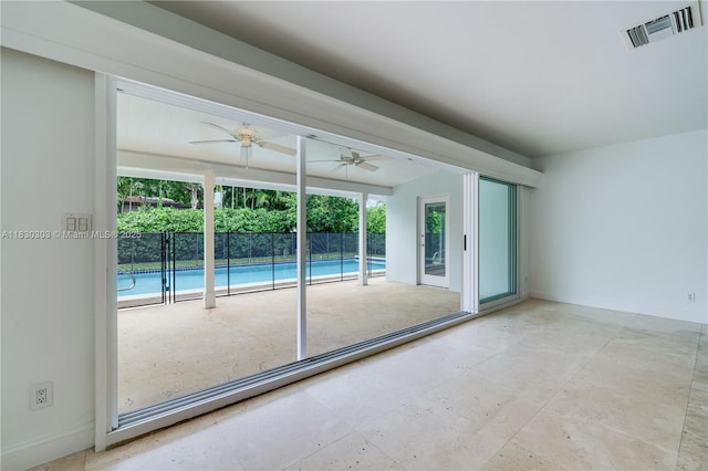 431 Gerona Ave, Coral Gables, FL 33146 - spare room with plenty of natural light and a ceiling fan