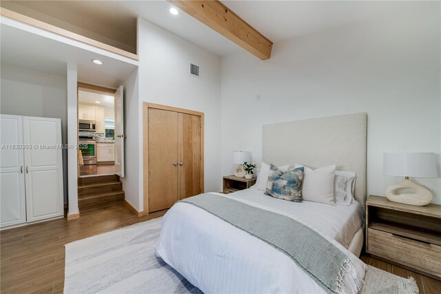 431 Gerona Ave, Coral Gables, FL 33146 - walk in closet featuring wood finished floors