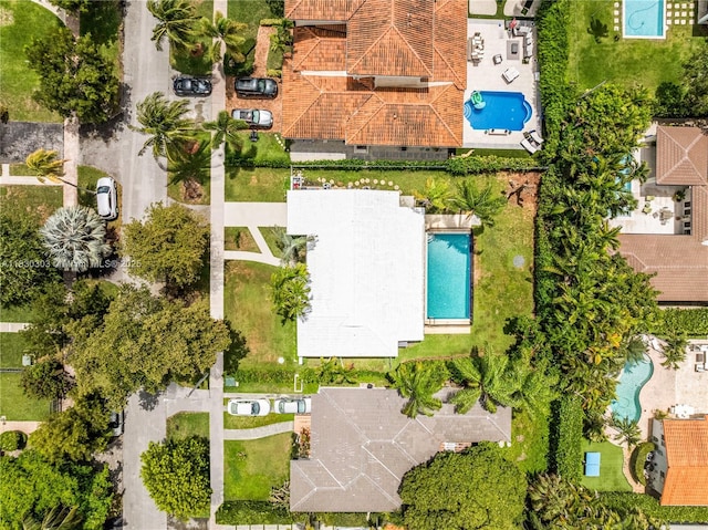 431 Gerona Ave, Coral Gables, FL 33146 - drone / aerial view of a pool